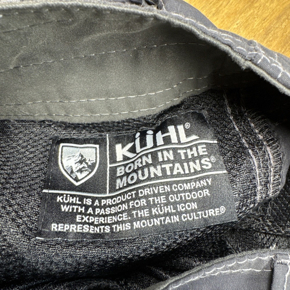 Kuhl Men Renegade Shorts 32 Asphalt Gray Hiking Chino Lightweight Quick Dry Zip - Picture 7 of 13